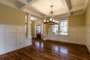 Dining Room with coffered ceiling